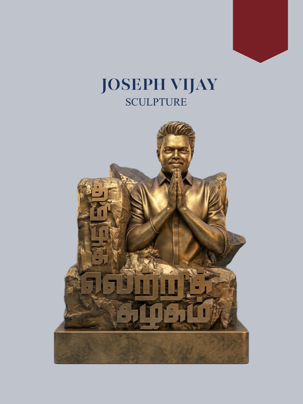 Thalapathy Tribute Sculpture