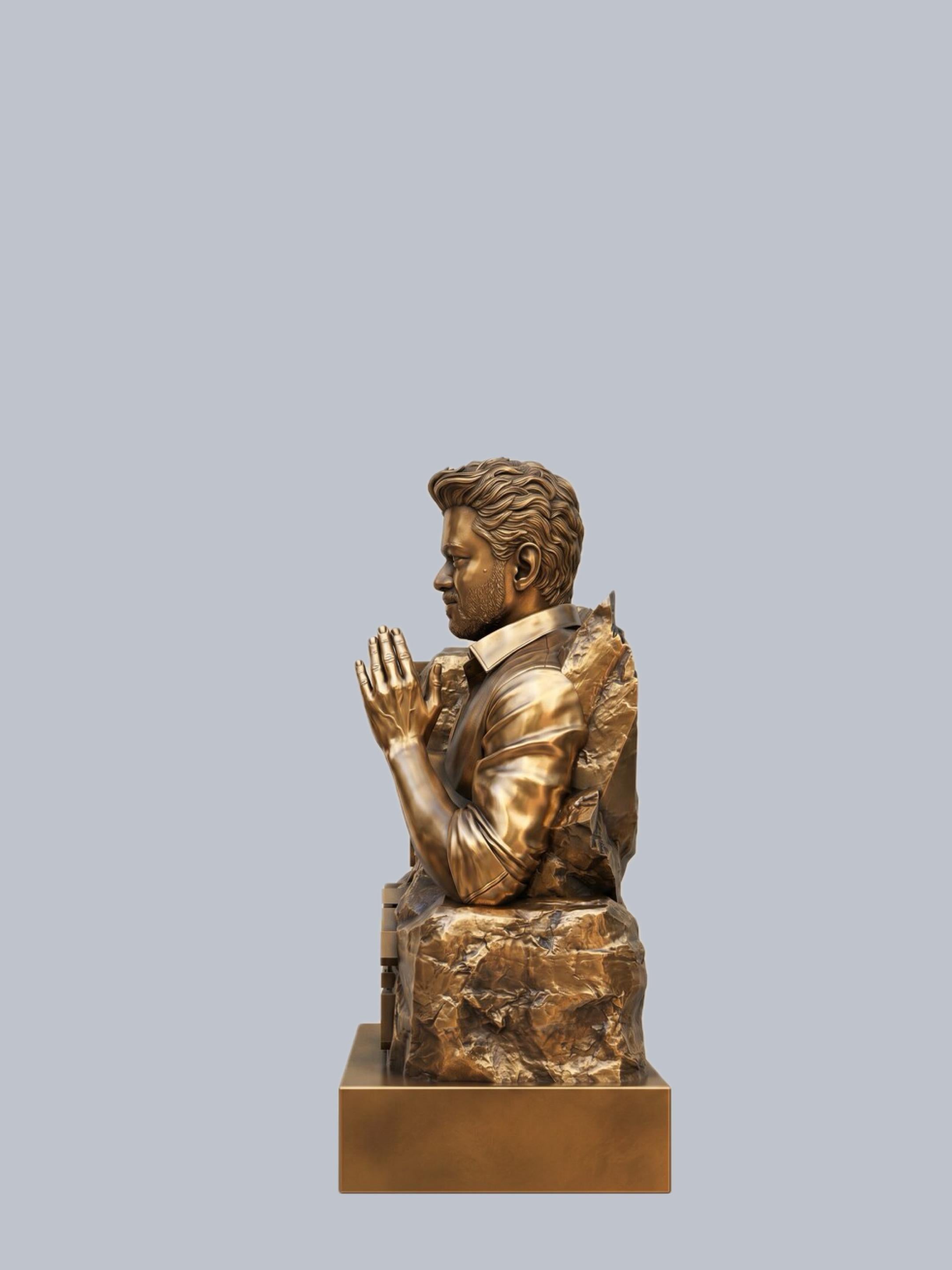 Thalapathy Tribute Sculpture